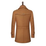 Cross-border hot-selling autumn/winter men's business wool coat, fashionable double-collar standard wool coat for men 01 - Image 5