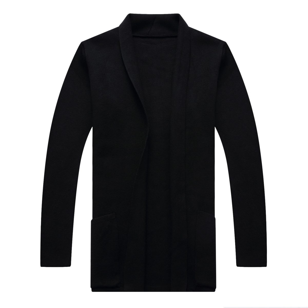 2026 Spring/Autumn New Cross-border Long Knit Cardigan Men's Fashion Casual Pocket Men's Sweater Top Outerwear - Image 5