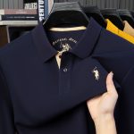 100% cotton lapel short sleeve summer new young and middle-aged men's high-end temperament embroidered POLO Paul shirt