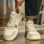 Men's shoes 2026 new summer breathable, non-slip and wear-resistant workboard shoes sports and casual height-enhanced thick-soled small white trendy shoes - Image 3