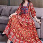Bohemian ethnic style travel photography big swing embroidery dress women's long skirt wholesale - Image 3