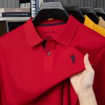 100% cotton lapel short sleeve summer new young and middle-aged men's high-end temperament embroidered POLO Paul shirt - Image 3