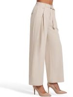 Amazon women's high-waisted wide-leg pants, business casual Palazzo pants, buttoned loose casual pants long pants - Image 3
