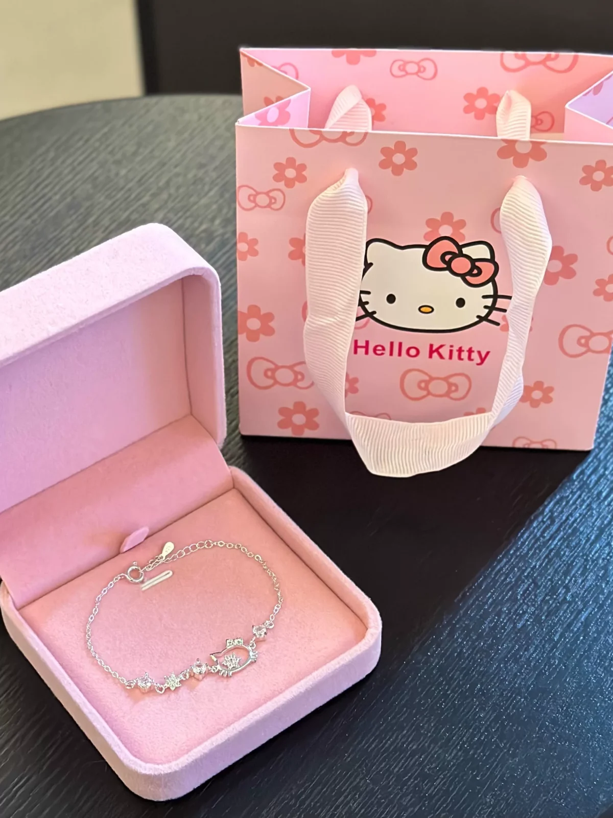 Birthday gift Kitty cat bracelet women's young niche light luxury Japanese and Korean student silver bracelet for girlfriend - Image 5