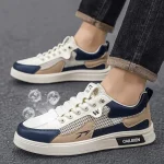 Buy one get one free brand men's shoes, summer lightweight, breathable, casual board shoes, one pedal, sports running, soft-soled white shoes - Image 5