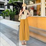 [Tencel + Cotton] Misha Tong Lazy Style Petite Eight-Nine Quarter Wide-Leg Pants Thin Cotton Casual Pants - 7787F - Image 2