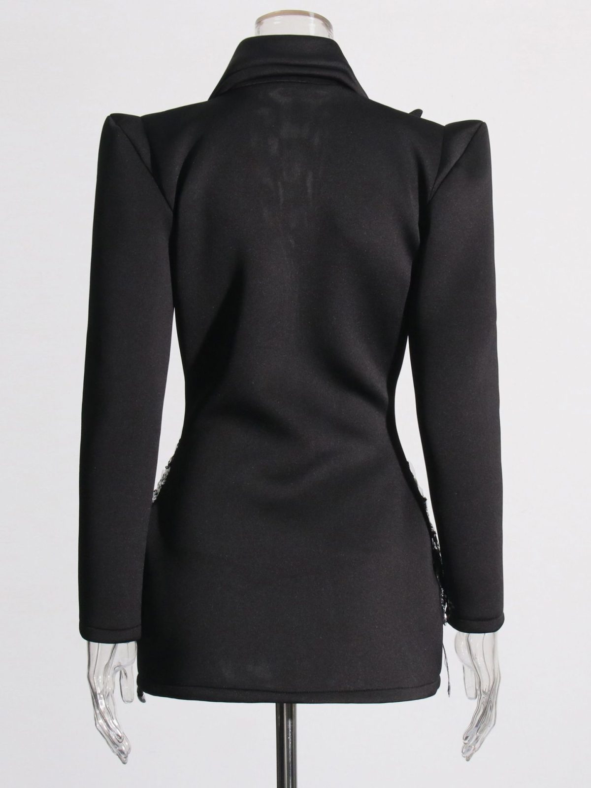European and American celebrity suit dress 2026 summer new socialite heavy industry rhinestone embellished design dress - Image 4