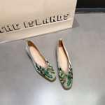 Chunky heels, Chinese national style square-toe flat-top shoes, shallow shoes, vintage embroidered qipao Hanfu shoes, shallow low-heel shoes for women