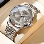 Automatic imitation mechanical watch business men's watch skeleton waterproof luminous double date high-value watch - Image 4