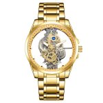New hollow transparent non-fully automatic men's watch waterproof luminous foreign trade cross-border Douyin AliExpress delivery - Image 4