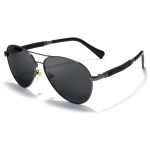 PB8015Q Pilot Style Dual-Beam Men's Polarized Sunglasses, Outdoor Sun Protection Driving UV Protection Sunglasses Wholesale - Image 5