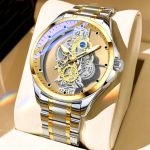 New hollow transparent non-fully automatic men's watch waterproof luminous foreign trade cross-border Douyin AliExpress delivery - Image 3
