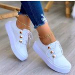 Large size casual shoes women Europe and America new round toe thick bottom casual viscose shoes foreign trade single shoes wish Amazon - Image 3