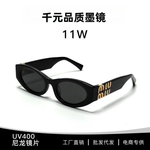 Miaojia SMU11W plate cat eye sunglasses Internet celebrity big face small UV protection UV400 sunglasses one generation
