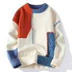 Spot Japanese cross-border hot sale autumn and winter new casual crewneck sweater, base knit, loose sweater, men's wear - Image 2