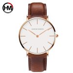 Waterproof minimalist belt watch new model men's thin cross-border men's belt quartz watch exclusive to the manufacturer - Image 3
