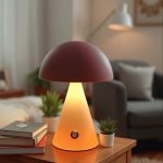 Creative mushroom lamp, bedside desk lamp, INS bedroom bedside ambient desk lamp, three-color light desk lamp, ambient lamp - Image 2