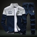 M-6XL suit men's spring and autumn youth sportswear men's casual couple sportswear plus size running sportswear men - Image 3