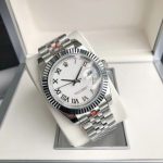 41MM Datebook Imitation Mechanical Running Seconds Movement Automatic Solid Steel Band Men's Watch Waterproof Luminous Watch Wholesale - Image 3