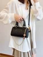Printed handbag Boston bag women's 2026 new old flower light luxury versatile crossbody bag high-end pillow bag - Image 4