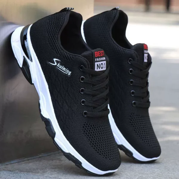 Autumn men's shoes light running sports anti-slip and wear-resistant shoes men's work shoes breathable casual shoes soft sole shoes