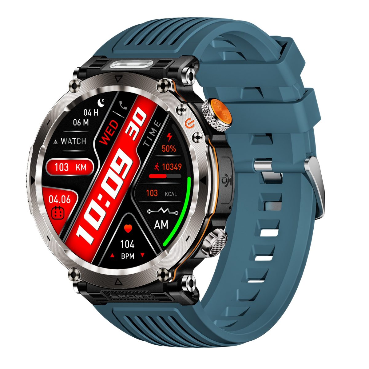Cross-border explosive HT30 outdoor sports waterproof Bluetooth call information reminder LED light lighting smart watch - Image 3