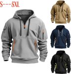 Qianshan County cross-border men's sweatshirt hoodie multi-pocket spring and autumn men's sweatshirt men's athleisure men's sweatshirt