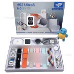 Huaqiangbei smart watch H92 Ultra3 Bluetooth audio headset charging cable multi-strap set cross-border hit - Image 5