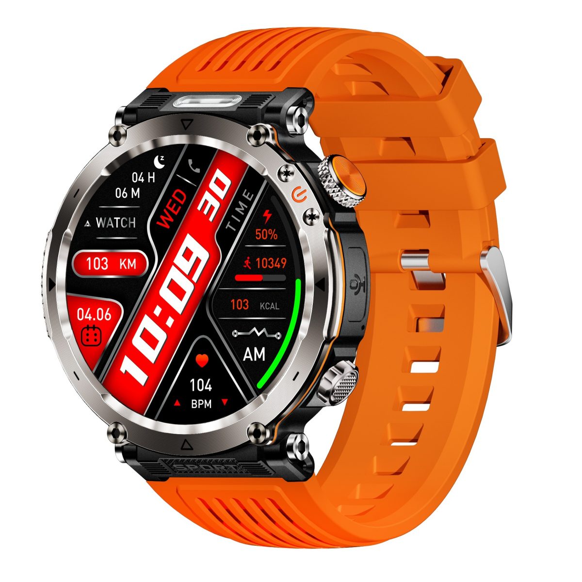 Cross-border explosive HT30 outdoor sports waterproof Bluetooth call information reminder LED light lighting smart watch - Image 2