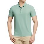 Large size high-end seamless ice silk polo shirt men's multi-color 2026 summer trendy brand lapel polo business short sleeve men - Image 5