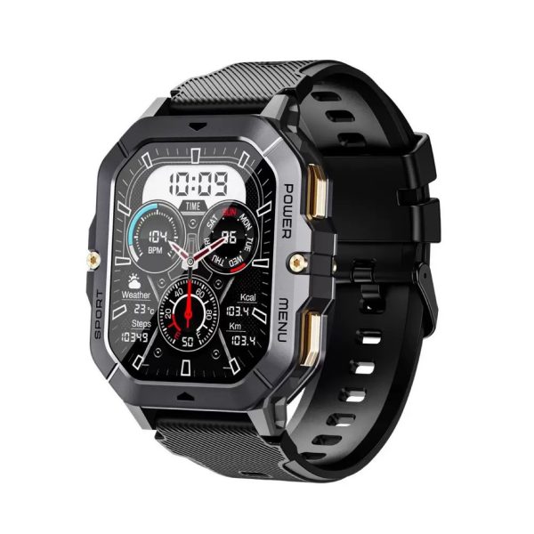 Cross-border bestseller C28 smartwatch, outdoor rugged sports watch, Bluetooth calling, heart rate and blood pressure call reminders