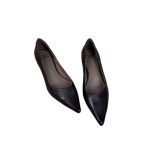 5CM French Pointed Toe Light Gray Wedge Heel Flats Women's Workplace Extra Soft Shallow Work Shoes Elegant High Heels Brand New - Image 5