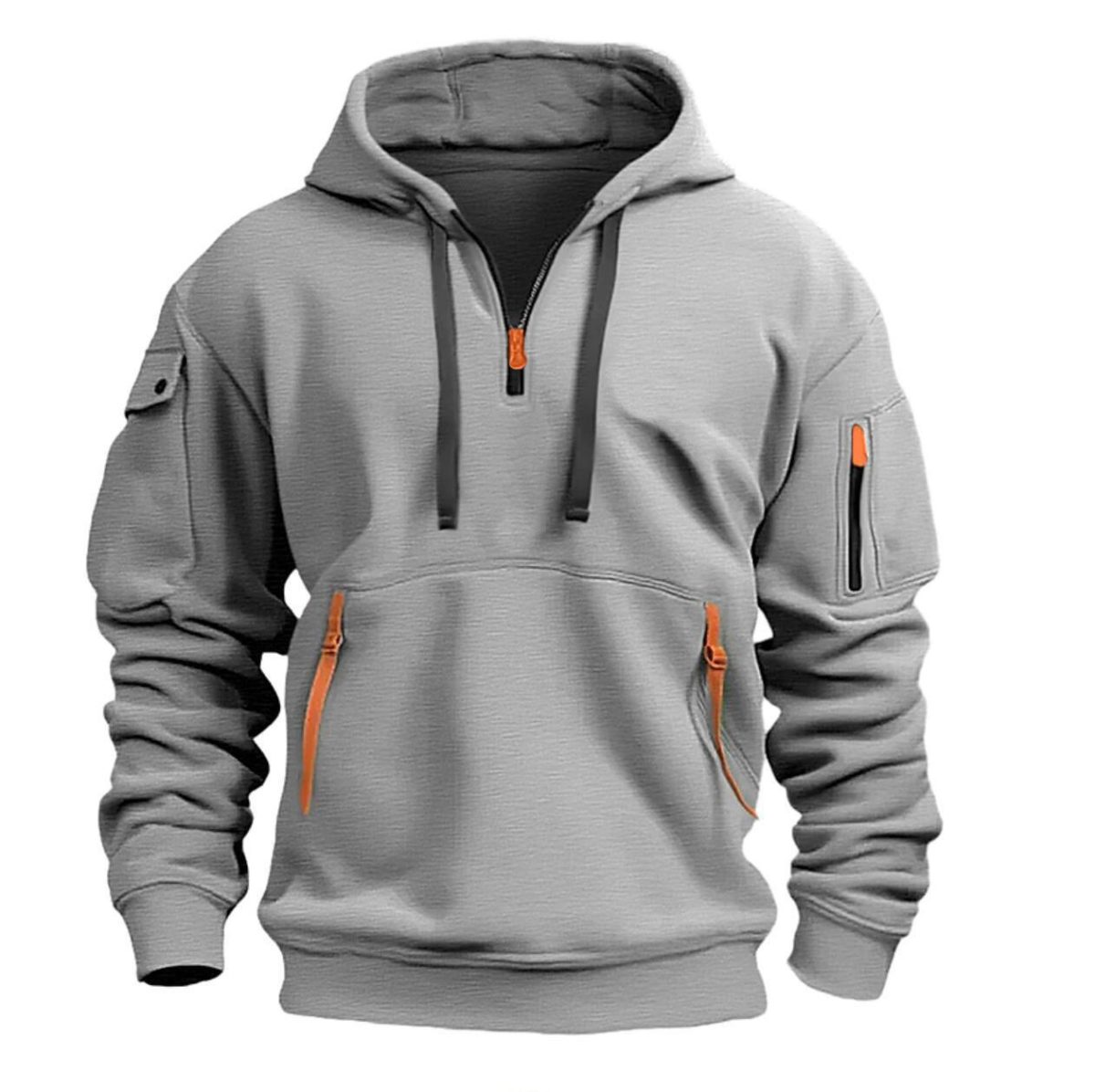 Qianshan County cross-border men's sweatshirt hoodie multi-pocket spring and autumn men's sweatshirt men's athleisure men's sweatshirt - Image 2