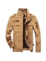 Foreign trade men's spring coats youth slim casual cargo flight jacket men's jacket top trend - Image 4