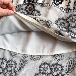 French vintage heavy industry embroidery stand-up collar lantern sleeve dress women's autumn and winter metal buckle waist slimming over the knee long skirt - Image 3