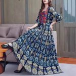 Bohemian ethnic style travel photography big swing embroidery dress women's long skirt wholesale - Image 4