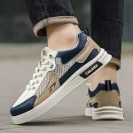 Buy one get one free brand men's shoes, summer lightweight, breathable, casual board shoes, one pedal, sports running, soft-soled white shoes - Image 4