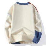 Spot Japanese cross-border hot sale autumn and winter new casual crewneck sweater, base knit, loose sweater, men's wear - Image 4