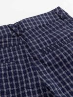 Xishi Supply 2026 Spring/Summer Bubble Cotton Plaid Pants with Slight Wrinkle Textured Loose Sickle Pants Casual Pants for Women - Image 5