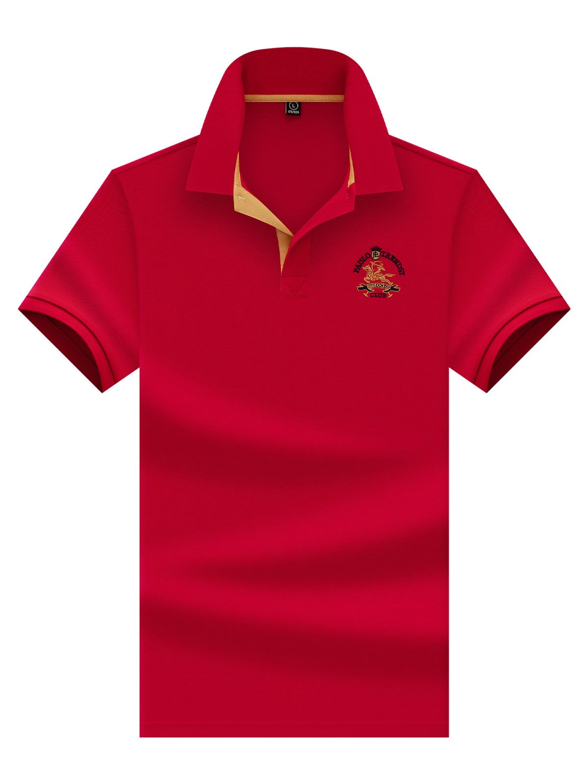 High-end summer men's polo shirt, silky pearl cotton floor cotton with a collar and embroidery, business casual dad's plus-size short-sleeve T-shirt - Image 4