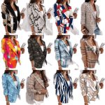 Autumn and Winter New Long Sleeve Double Breasted Fashion Casual Printed Small Suit Women's Slim Woolen Jacket - Image 5
