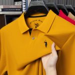 100% cotton lapel short sleeve summer new young and middle-aged men's high-end temperament embroidered POLO Paul shirt - Image 2