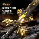 Douyin Thunder Emperor Light-Up Toy Telescopic Laser Sword Glow Stick Flash Bar Children's Sword Wholesale Sound and Light Toys