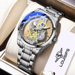 New hollow transparent non-fully automatic men's watch waterproof luminous foreign trade cross-border Douyin AliExpress delivery - Image 2