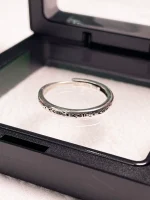Niche vintage mermaid ring boys' high-end sense cool wind opening adjustable little finger ring girls' ring couple - Image 4