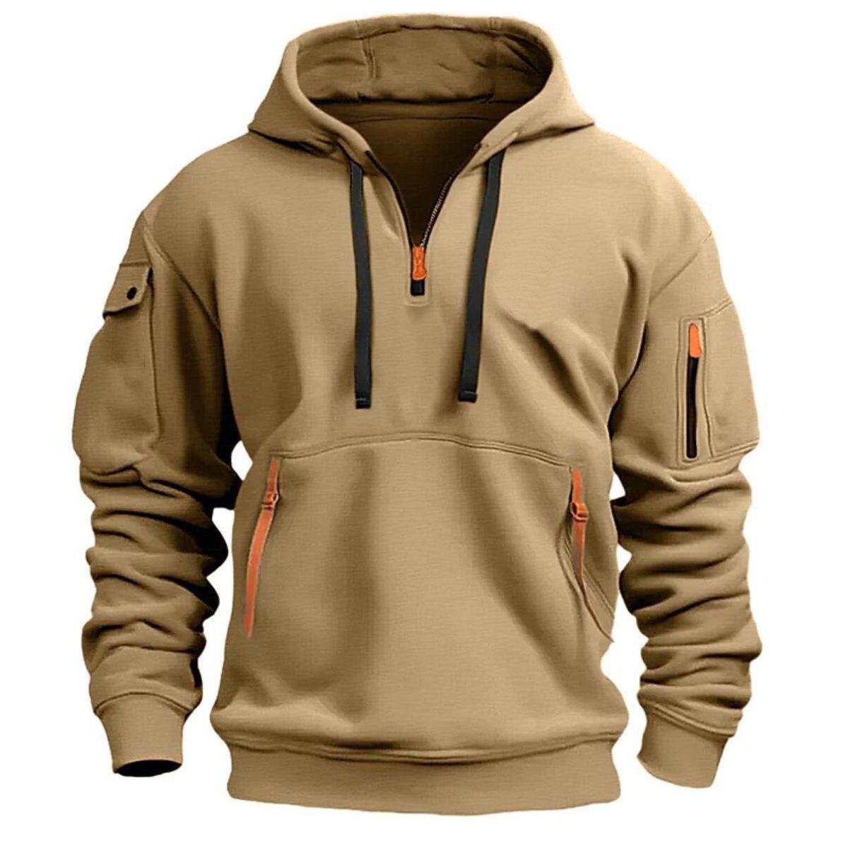 Qianshan County cross-border men's sweatshirt hoodie multi-pocket spring and autumn men's sweatshirt men's athleisure men's sweatshirt - Image 4