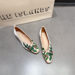 Chunky heels, Chinese national style square-toe flat-top shoes, shallow shoes, vintage embroidered qipao Hanfu shoes, shallow low-heel shoes for women - Image 4