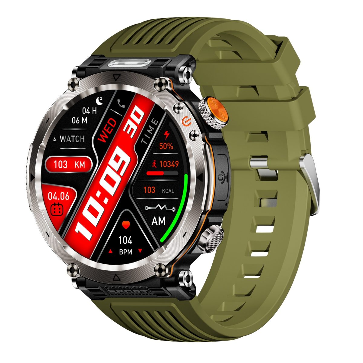 Cross-border explosive HT30 outdoor sports waterproof Bluetooth call information reminder LED light lighting smart watch - Image 5