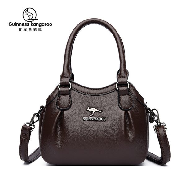 Guinness Kangaroo Women's Crossbody Bag, High-End Feel, Niche Commuter Single Shoulder Bag, Elegant Middle-aged Mom Handbag