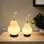 Cream pear table lamp Internet celebrity sense of luxury sense of antique bedroom bedside lamp glass charging touch portable night light - Image 4
